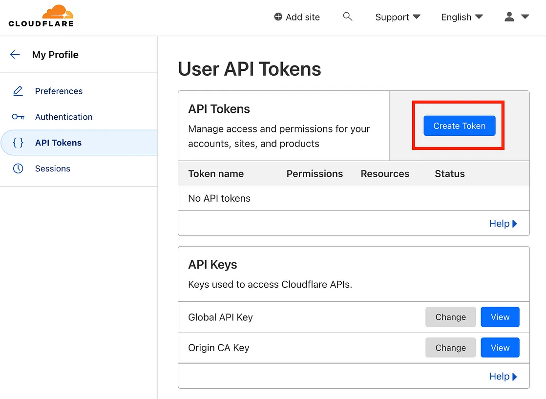 選擇新增 API 金鑰